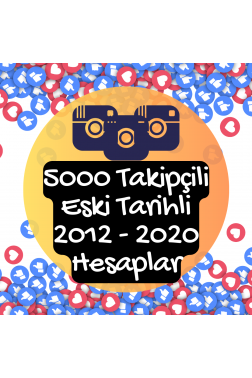 5000 Takipçili Eski Tarihli 2012 - 2020 İnstagram Hesapları