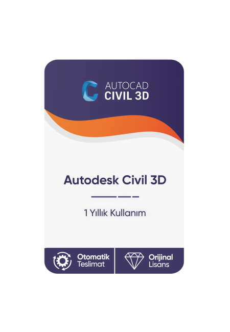 Autodesk Civil 3D – 1 Yıllık