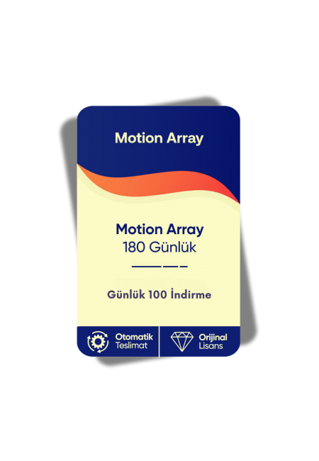 Motion Array – 180 Günlük