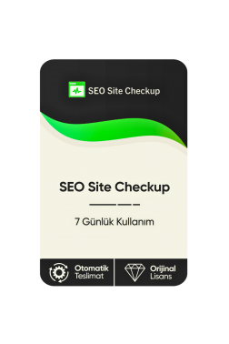 SEO Sitecheckup – 7 Günlük