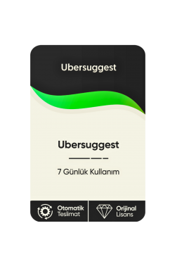 Ubersuggest – 7 Günlük