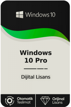 Windows 10 Pro Dijital Lisans