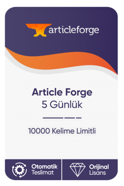 Article Forge – 5 Günlük